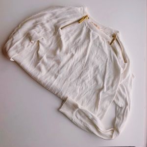 MICHAEL KORS sweater gold zippers small